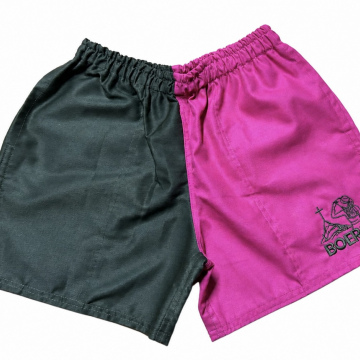 Deborah Short -Charcoal & Hot Pink